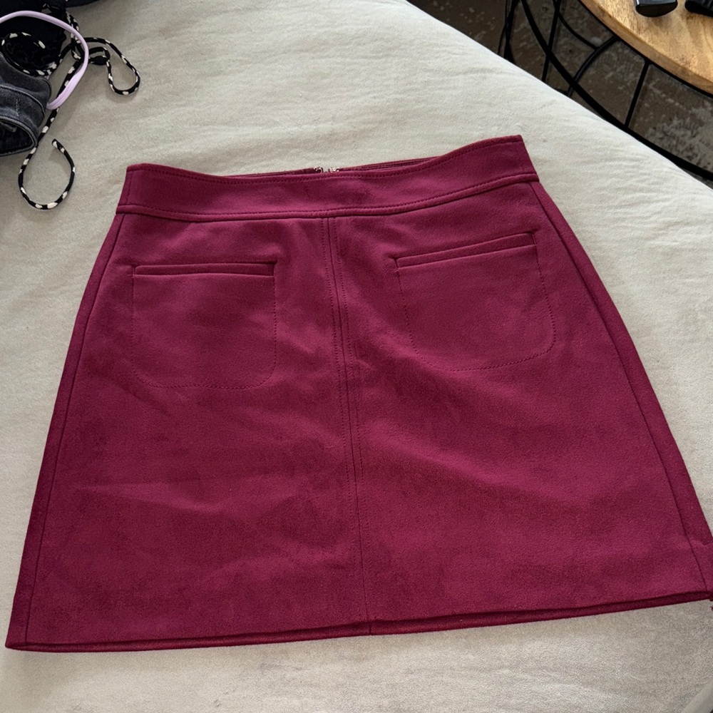 Elegant Burgundy Skirt